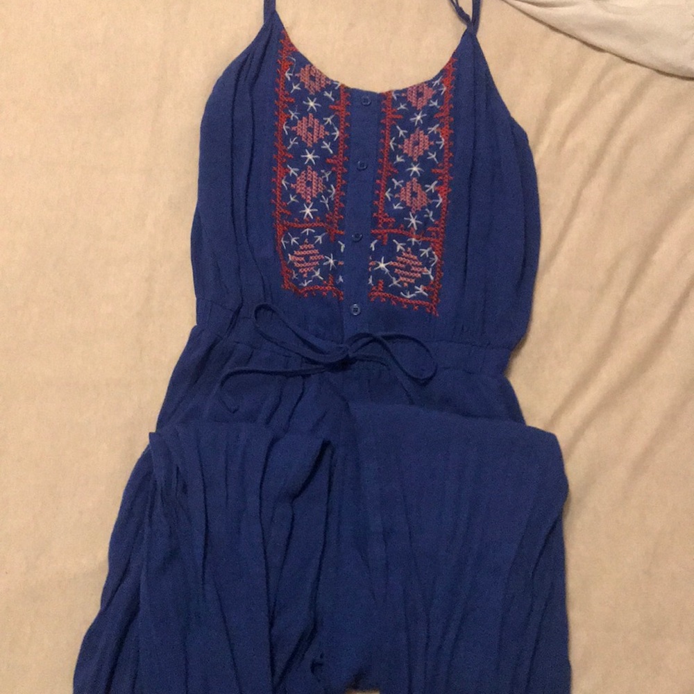 No sleeve pant romper